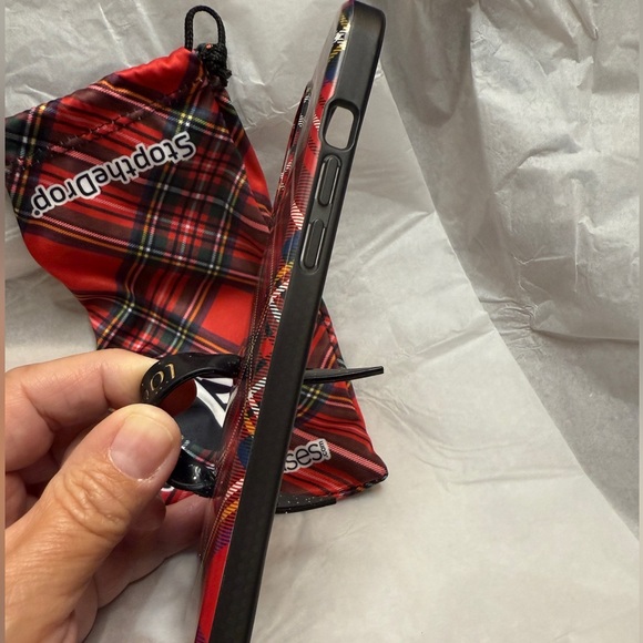 Loopy Case, Red Tartan Plaid, iPhone 12 Pro Max - Picture 3 of 5